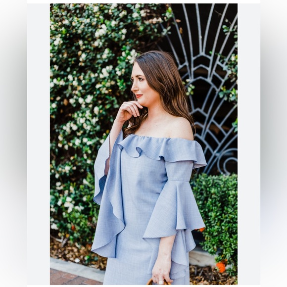 WAYF Kiera Off Shoulder Ruffle Dress - Picture 2 of 11